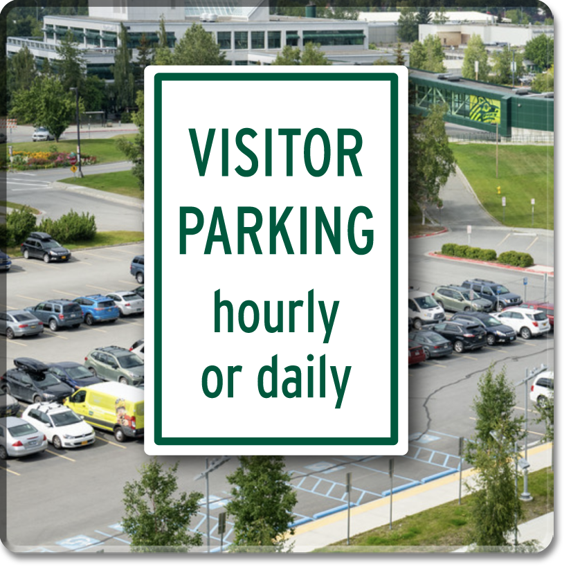 visitor short-term hourly or daily parking