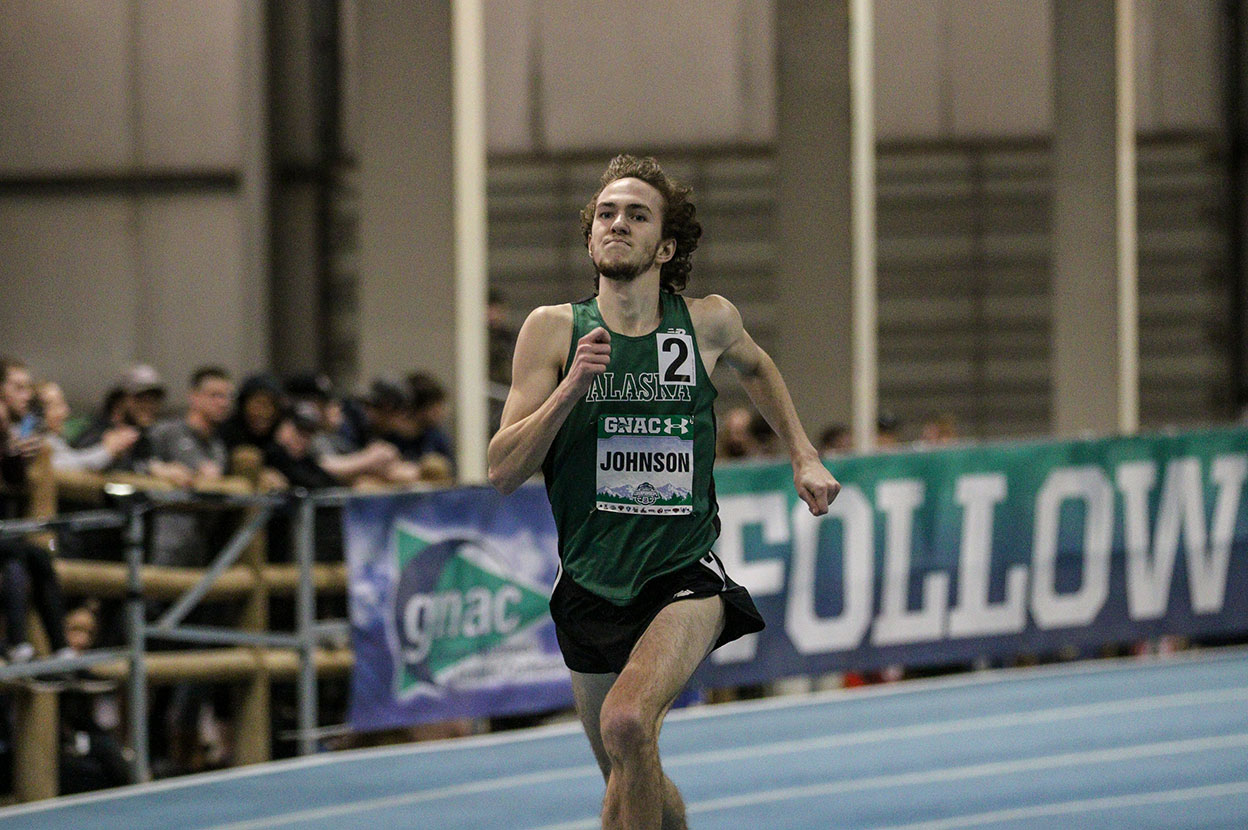 Male athlete running