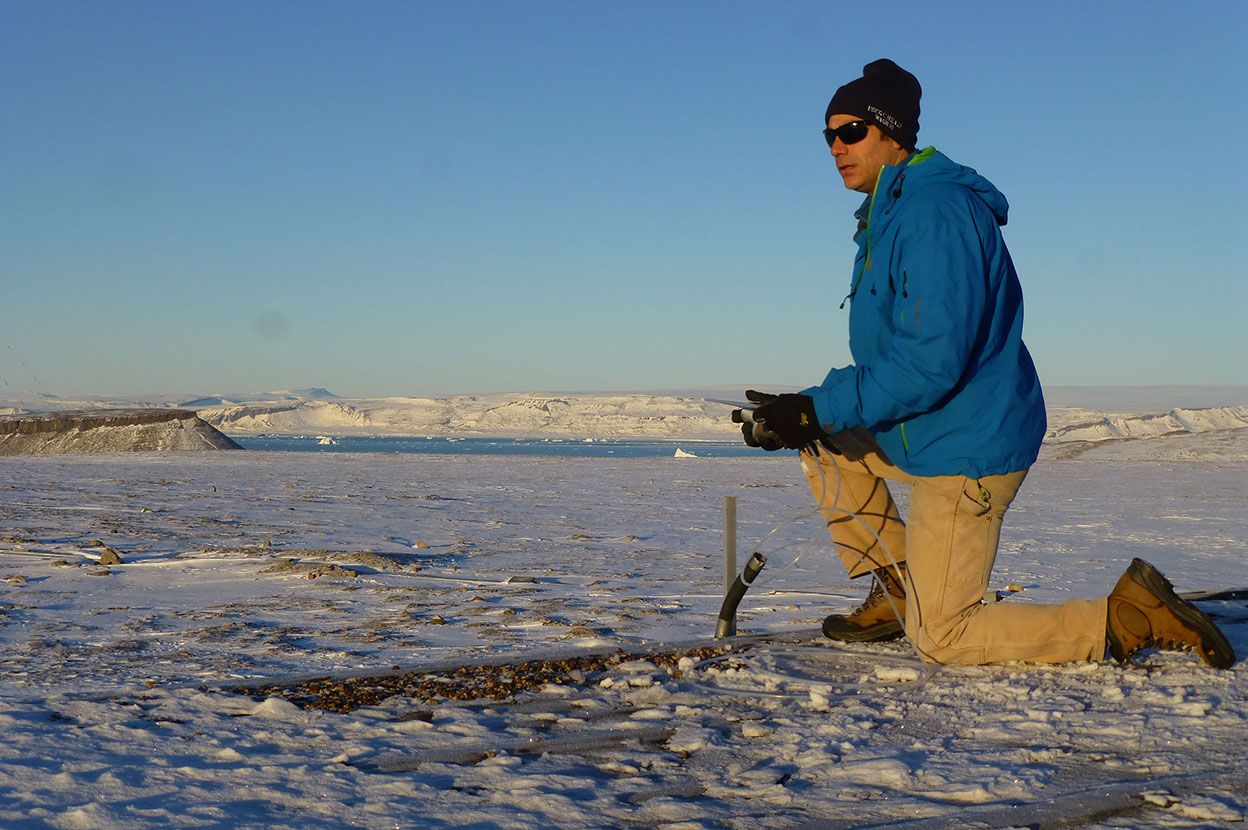 Professor Eric Klein in Northern Greenland
