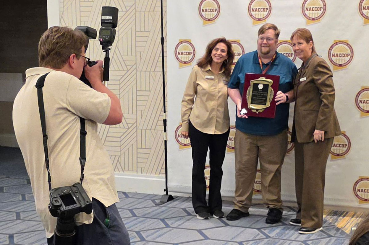 Trevor Gillespie recieves the Clery award