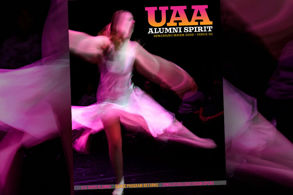 Dancer on magazine cover