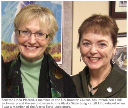 Chancellor Fran Ulmer and Senator Linda Menard