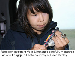 UAA research assistant Vera Simmonds 