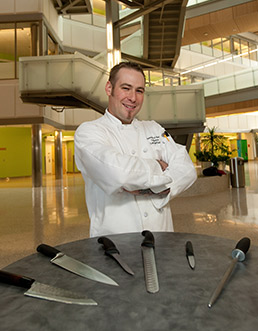 UAA culinary arts student Levi Hollers