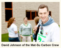 David Johnson, crew leader for the Mat-Su Carbon Crew
