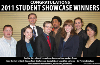 2011 Student Showcase winners announced 2011 Student Showcase winners announced