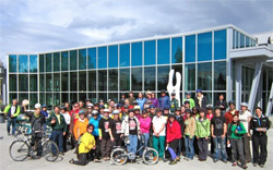Photo of Bike to Work participatants 2011, during their May 20 BBQ