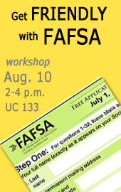FAFSA workshop offered Aug. 10