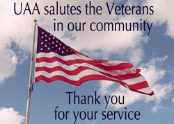 UAA salutes veterans in our community