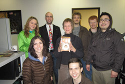 Office of Sustainability takes People's Choice in Fur Rondy Outhouse Race