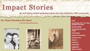 Oral history gathering stories from the California LGBT community