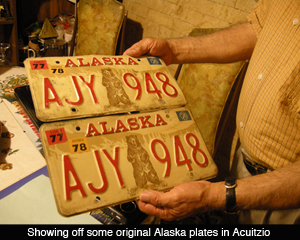 old Alaska license plates