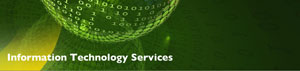 Information Technology Services webpage header