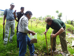One of Hills' students engages in a project in Guatemala