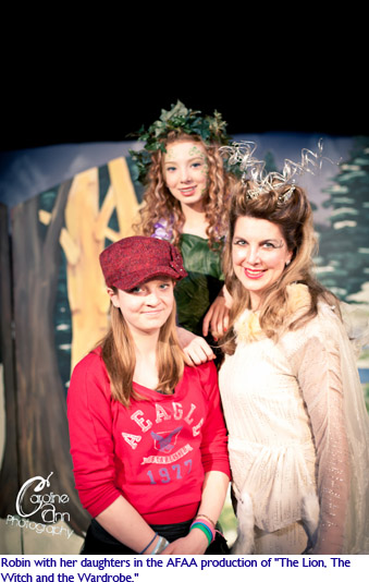 Robin and her daughters