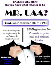 Mr. UAA pageant is Nov. 8; sign up today!