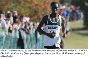 Cross-country champion and Seaowlf Micah Chelimo