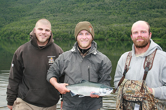Kyle Shedd (center) with 