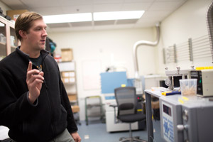 Matt Rogers manages the stable isotope lab for the Environment and Natural Resources Institute at UAA. Matt Rogers manages the stable isotope lab for the Environment and Natural Resources Institute at UAA.