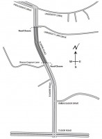 Map of the planned Elmore Road closure.