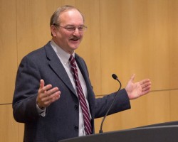 Judge Beistline speaking at UAA.