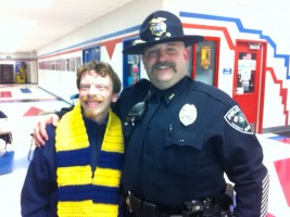 Rick with Special Olympic Athlete Ernie Barker Shell with Ernie Barker