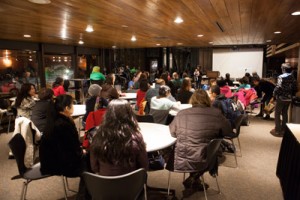 Anchorage community gathers at The Den to remember Typhoon Haijan victims.