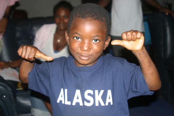 An Alaskan souvenir finds a home at Rhema Grace Orphanage in Cameroon.