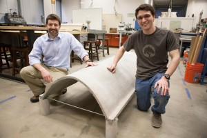 Scott Hamel, Nathaniel Cox anda thin-shell latex-modified roof unit