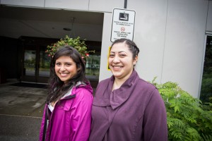 Smoke-free campus student leaders Yesenia Camarena and Valeria Delgado
