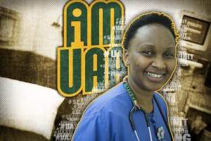 Rahab Kiruku came from Kenya in 2002 to earn her nursing degree at UAA. She is now a registered nurse at Providence Alaska Medical Center. (Photo by Ted Kincaid/University of Alaska Anchorage)