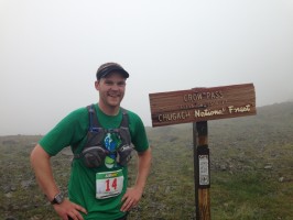 UAA's Crow Pass Crossing may be Alaska's most agonizing backcountry distance race. Here, Brandon Wood ran Crow Pass in 2013. Courtesy of Brandon Wood.