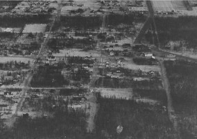 The Anchorage neighborhood of Mountain View, as it appeared in a 1953 aerial photo. Photo courtesy of Clark Yerrington