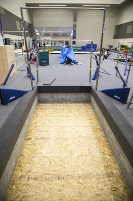 Gymnastics practice facility