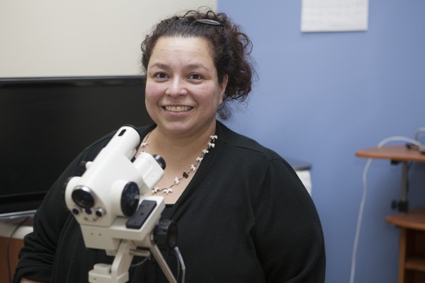 Dr. Angelia Trujillo, who teaches forensic nursing at UAA, wrote an article about violence prevention for  the "Journal of Forensic Nursing" that is among the most-viewed articles on its website. (Photo by Philip Hall)