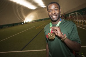 David's victory at the Central American and Caribbean Games was the second gold medal of his professional career (Photo by Philip Hall/University of Alaska Anchorage).