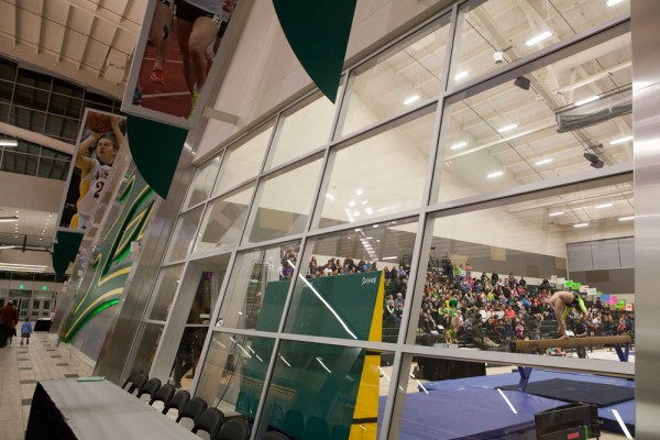 Gymnastics compeition space, Alaska Airlines Center