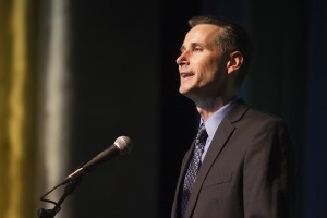 Journalism and communication professor Steve Johnson has led Seawolf Debate for the past ten years, including a #7 world ranking in 2012 (Photo by Philip Hall/University of Alaska Anchorage).
