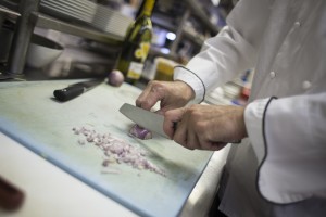 Reuben Gerber has worked with several culinary students this year in his three kitchens at the hotel (Photo by Ted Kincaid / University of Alaska Anchorage).