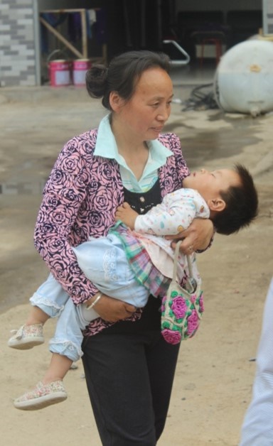 Mother and child in China