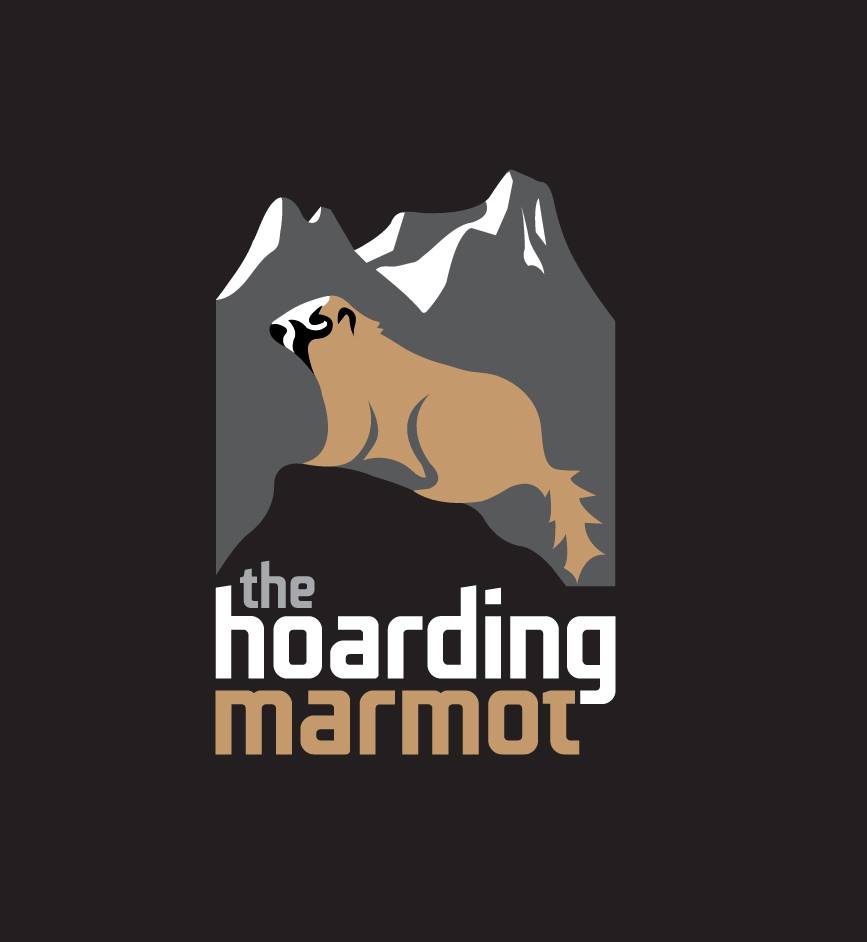 As sole owner, Dana has a hand in every element of the business, including the name (a play on Alaska's hoary marmot) and logo (eagle-eyed adventurers may notice Bryon and Carpathian peaks in the background) (Image courtesy of The Hoarding Marmot).