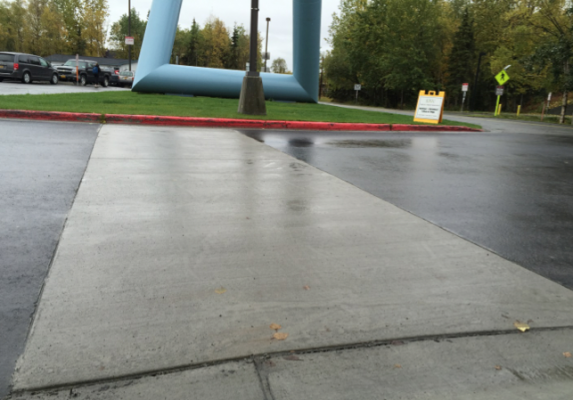 Test pavement slab