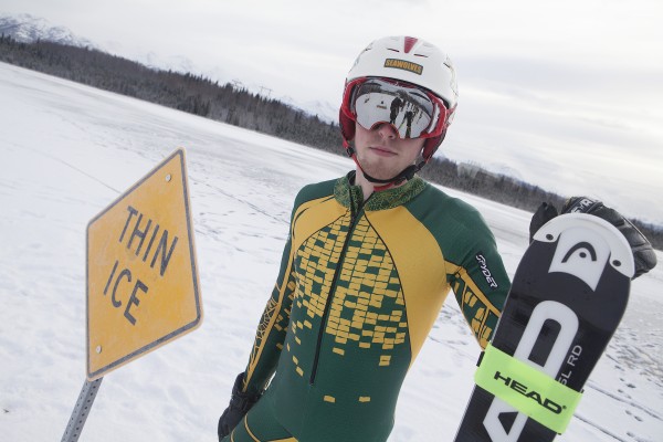 Curtis McKillop, a junior from Calgary, stares down the competition.