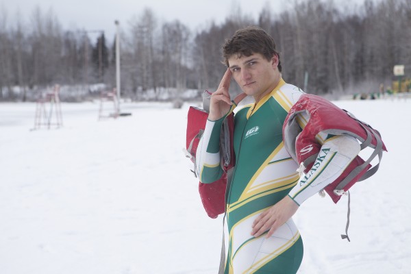 The look says 'Blue Steel,' the outfit says 'child's life jacket.'
