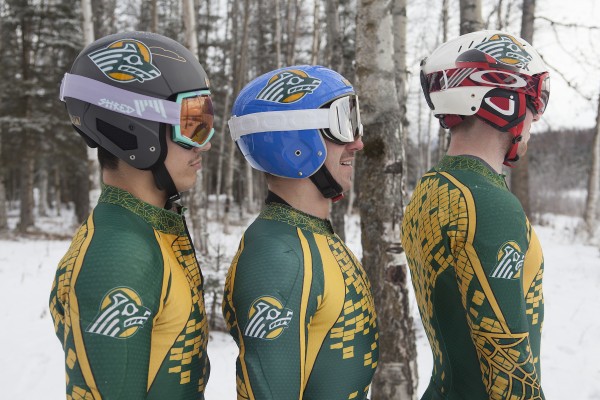 Spot the Seawolves! Cedrick, Curtis and Sean wear team spirit on their sleeves (and helmets).
