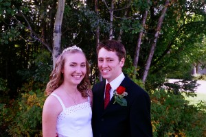 A year after graduating, Sally and Weston invited all their friends back to campus for their wedding at Cuddy Hall (Photo courtesy of Sally Bennett).