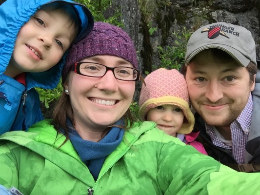 Sally and Weston (and Sawyer and Lucy) will welcome a third child to the family this fall (Photo courtesy of Sally Bennett).