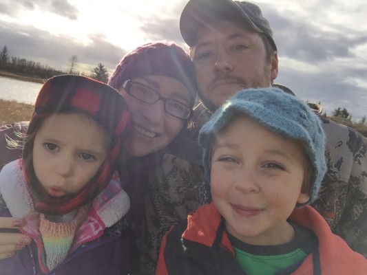 We Are UAA: Sally Bennett, B.A. English '06, M.A.T. '07 and Weston Bennett, B.B.A. Management, Marketing '07, met in the dorms at UAA. Five years later, they even got married on campus. Now, this knitting instructor and project manager are raising a young family in Cordova (that's Lucy on the left, Sawyer on the right). It's quite a good yarn (puns always intended) (Photo courtesy of Sally Bennett).