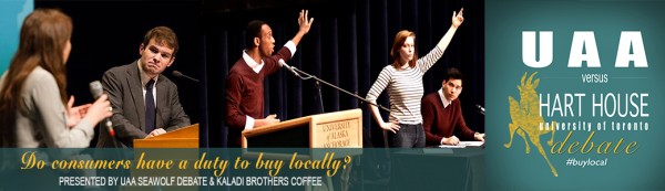 UAA vs. Hart House Debate April 21, 2016