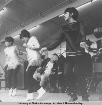 Entertainment at the Governor's Picnic,1966. Christine McClain papers, Archives and Special Collections, UAA/APU Consortium Library. UAA-hmc-0370-series15a-4-213